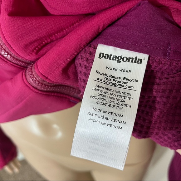 Patagonia Nano Air Women’s Berry Pink Hybrid Jacket Light Weight Full Zip S - Picture 5 of 11